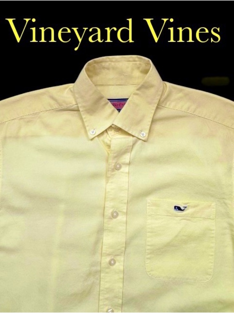 VINEYARD VINES Tucker yellow dress shirt men’s size SMALL